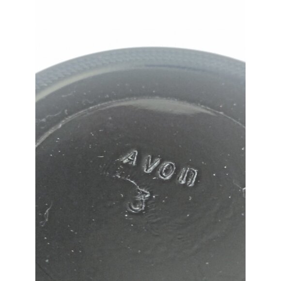 Vintage Avon Black Porcelain Lidded Ginger Jar Floral 6" tall - Picture 10 of 10